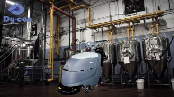 Dycon FS20 वॉक-बैक स्क्रबर 55L समाधान टैंक और 60L रिकवरी टैंक के साथ